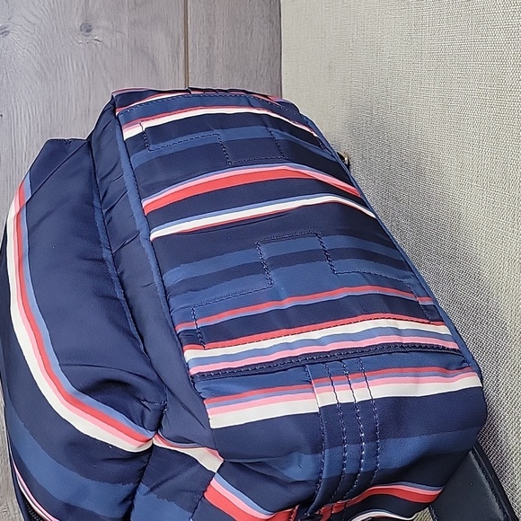 Tory Burch Navy Striped Nylon Backpack main image 5